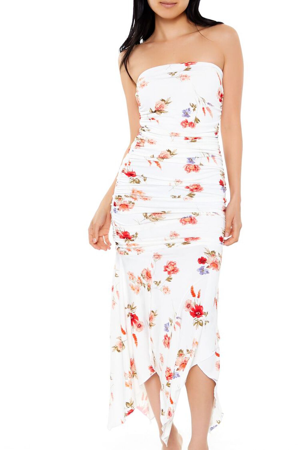 Handkerchief Floral Maxi Dress FOREVER21