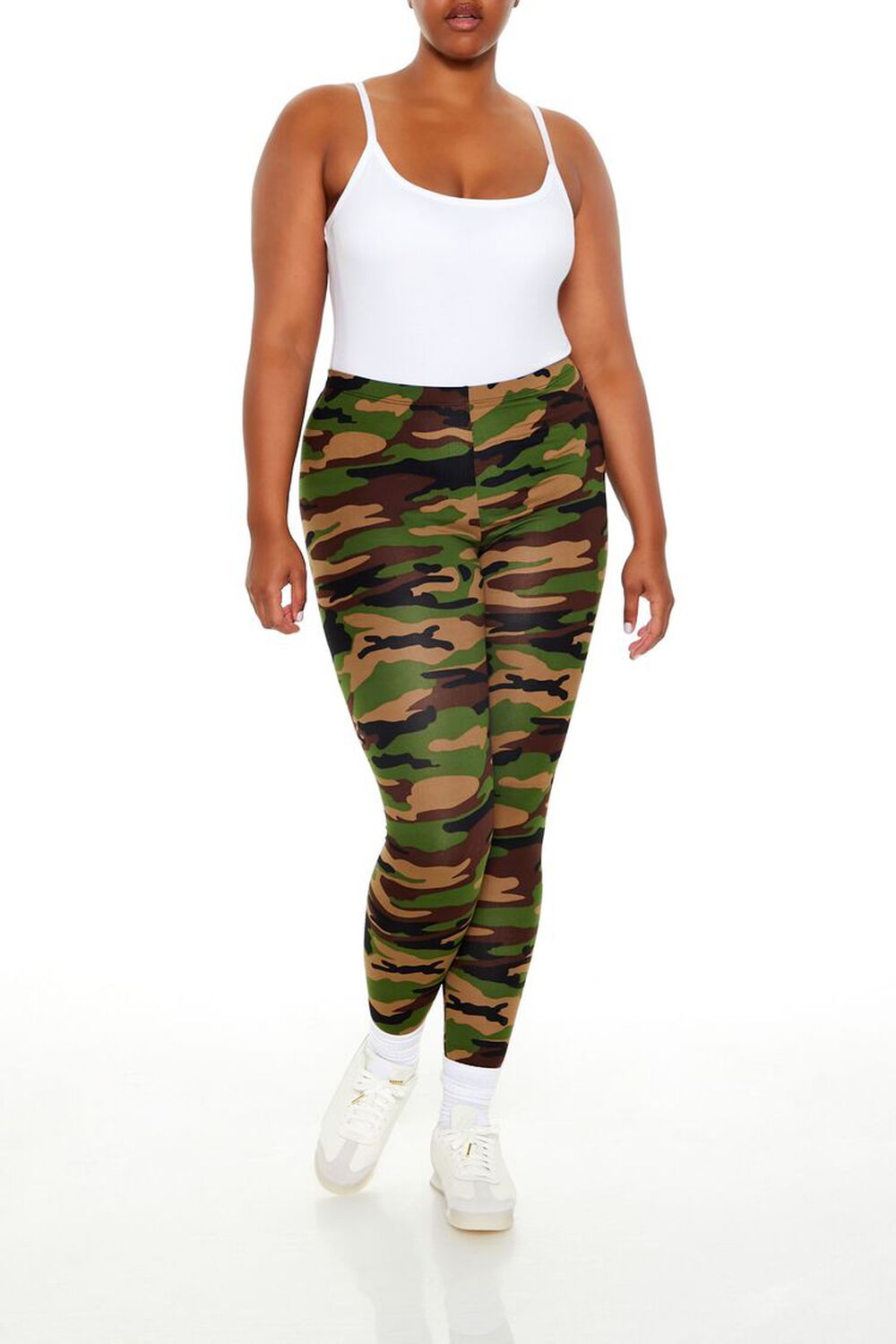 Plus Size Camo Print Leggings FOREVER21