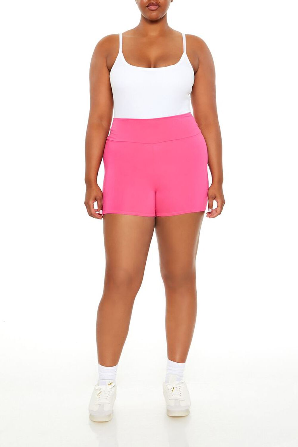 Plus Size High-Rise Biker Shorts FOREVER21