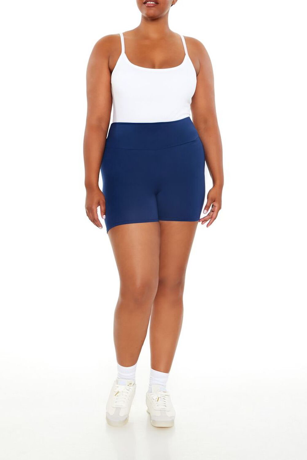 Plus Size High-Rise Biker Shorts FOREVER21