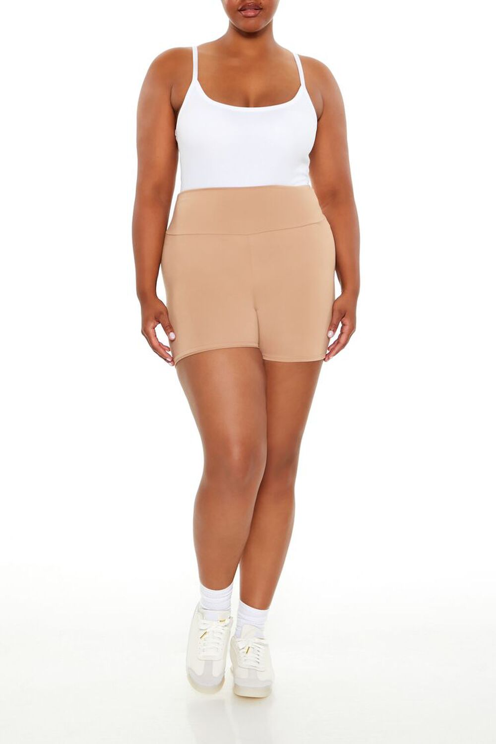 Plus Size High-Rise Biker Shorts FOREVER21