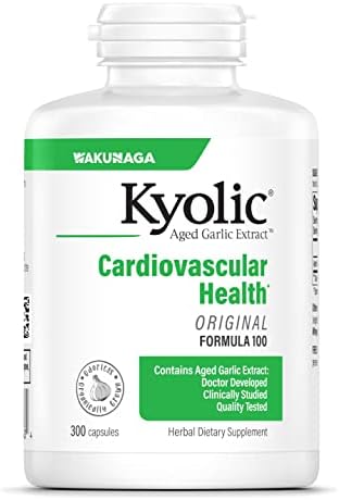 Kyolic Aged Garlic Extract Formula 100, Original Cardiovascular, 100 Capsules (Капсулы) (Packaging May Vary) Kyolic