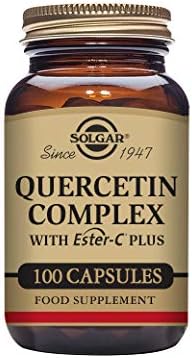 Solgar Quercetin Complex with Ester-C Plus, Unique Synergistic Formulat Immune Health Support, 100 Vegetable Capsules (Растительные капсулы) Solgar