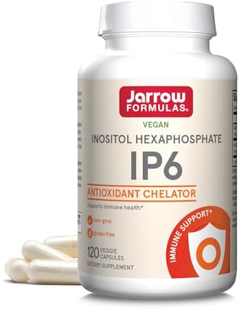 Jarrow Formulas IP6 Inositol Hexaphosphate - 500 mg - 120 Veggie Capsules (Капсулы на растительной основе) - Purified Inositol Hexaphosphate - Immune Health Support Supplement - Up to 120 Servings (Порции) Jarrow Formulas