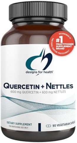 Designs for Health Quercetin + Nettle Supplement - Nettle Leaf + Quercetin Supplements with Flavonoids - Powerful Antioxidants for Immune Support (90 Vegan Capsules (Веганские капсулы)) Designs for Health