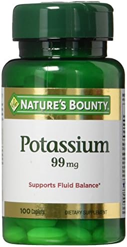 Nature's Bounty Potassium Gluconate 99mg, 100 Caplets Nature's Bounty