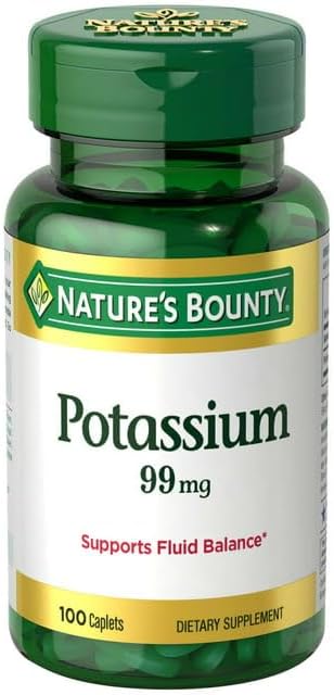 Nature's Bounty Potassium Gluconate 99mg, 100 Caplets Nature's Bounty