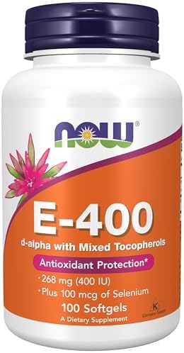 NOW Supplements, Vitamin E-400 IU, Mixed Tocopherols, Antioxidant Protection*, 100 Softgels (Мягкие капсулы) NOW Foods