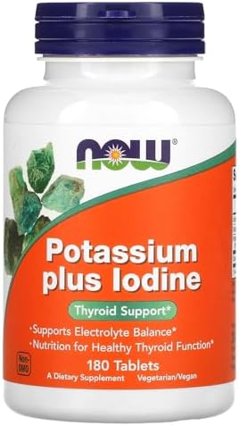 Potassium Plus Iodine 180 Tablets NOW Foods