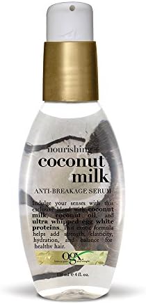 OGX Nourishing + Coconut Milk Anti-Breakage Serum, 4 Fl Oz OGX