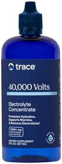 Trace Minerals 40,000 Volts - Concentrate Supplement Drops for Electrolyte Support - Support Muscle Health & Vitality - Workout Drink to Aid Hydration - 8 fl oz (48 Servings) Trace Minerals