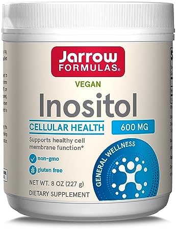 Jarrow Formulas Inositol 600 mg, Dietary Supplement for Cellular Health Support, 8 oz Powder, Approximately 378 Day Supply Jarrow Formulas