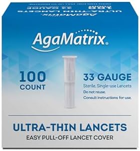 AgaMatrix Lancets, 33 Gauge, 100 Count Box AgaMatrix