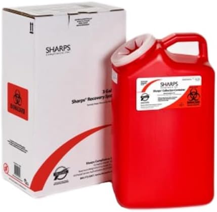 Sharps Compliance Sharps Disposal by Mail System - 3 Gallon - Model 13000-008 - Each NO_BRAND