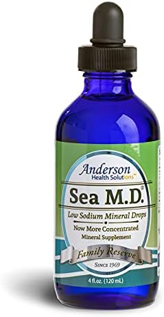 Anderson's Sea M.D. Concentrated Trace Mineral Drops (Капли), Ionic Electrolyte Magnesium Supplement, Aids in Muscle Cramps, Joint Health, Liquid (Жидкость) Magnesium, Easy to Take (1 Ounce) Mineral Resources International, Inc.