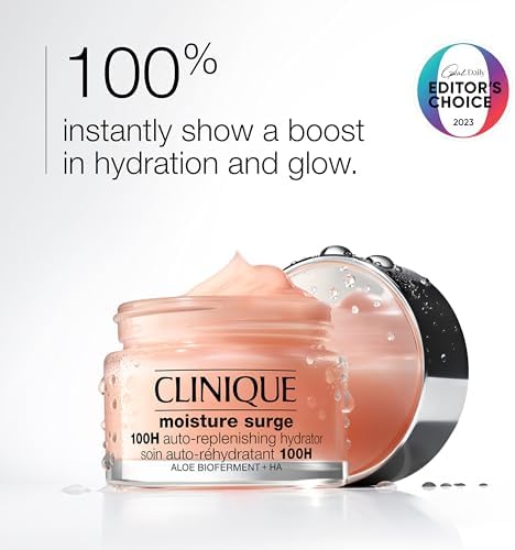 Clinique Moisture Surge 100H Auto-Replenishing Hydrator Oil Free Face Moisturizer With Hyaluronic Acid For All Skin Types | Hydrating + Moisturizing Clinique