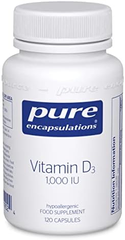 Pure Encapsulations Vitamin D3 25 mcg (1,000 IU) - Supplement to Support Bone, Joint, Breast, Heart, Colon & Immune Health - with Premium Vitamin D - 30 Capsules (Капсулы) Pure Encapsulations