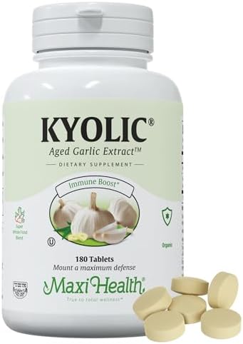 Органическая добавка Kyolic из чеснока: 90 таблеток для поддержки иммунитета Maxi Health