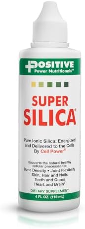 Positive Power Nutritionals Super Silica Supplements (4oz) - Silica Mineral Supplements - Silica Liquid (Жидкость) Supplement | Liquid Silica with Collagen Boosting Silicon | Silica Supplements for Hair Growth Super Silica