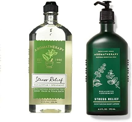 Bath and Body Works Eucalyptus Spearmint Stress Relief Lotion and Wash 2 Piece Set Bath & Body Works