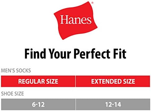 Hanes Men's Double No Show Socks 12-Pair Pack - Available In Big & Tall Hanes