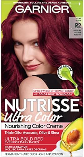 Крем-краска для волос Nutrisse Ultra Color R3 Светлый Интенсивный Рыжий (Цвет Красный Гибискус), 2 шт. Garnier