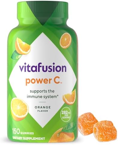 Vitafusion Power C Vitamin C Gummies (Жевательные конфеты) for Immune Support, Orange Flavored, 282 mg Vitamin C, America’s Number 1 Gummy Vitamin Brand, 50 Day Supply, 150 Count Vitafusion