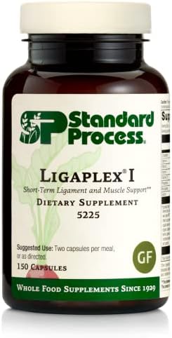 Standard Process Ligaplex I - Whole Food Supplement, Manganese Supplement, Bone Health and Bone Strength, Joint Support with Phosphorus, Shitake, Calcium Lactate, Beet Root and More - 150 Capsules (Капсулы) Standard Process Inc.