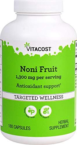 Vitacost Noni Fruit -- 1,300 mg per serving - 180 Capsules Vitacost Brand