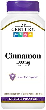 21st Century Cinnamon, 1000mg, 120 Vegicaps 21st Century