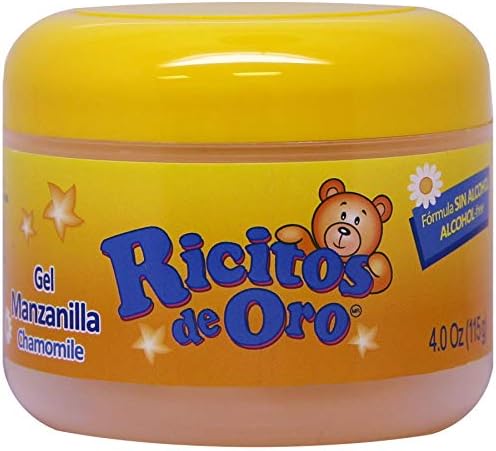 Manzanilla Ricitos de Hair Gel| Alcohol-Free Hair Care Gel for Daily Use, Gentle Gel with Chamomile Extract; 4.0 Ounces Ricitos de Oro