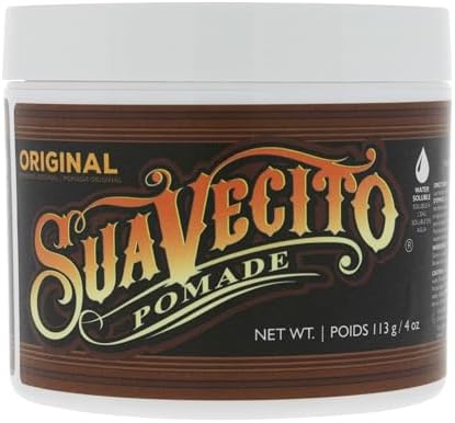 Suavecito Pomade For Men - Medium Hold Shine Water Based oz Pack Wax Like Flake All Day Hair Free Gel Hairstyles Easy To Wash Out Suavecito