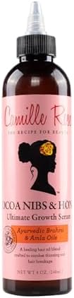 Camille Rose Cocoa Nibs & Honey Hair Growth Serum, with Amla Oil to Naturally Thicken Strengthen and Condition, for All Hair Types, 8 oz Camille Rose