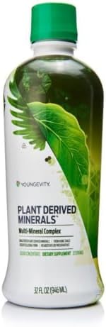 Youngevity Plant Derived Liquid (Жидкость) Minerals - 77+ Natural Unaltered Trace Minerals - 19,000mg Plant Mineral Solids - Colloidal Form Humic Shale - (32 oz (Унции) Pack of 2) Youngevity