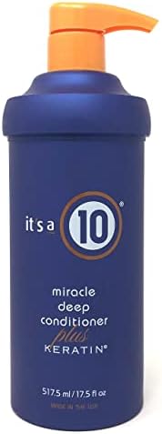 It's A 10 Miracle Deep Conditioner Plus Keratin for Unisex, 17.5 Ounce It's a 10 Haircare