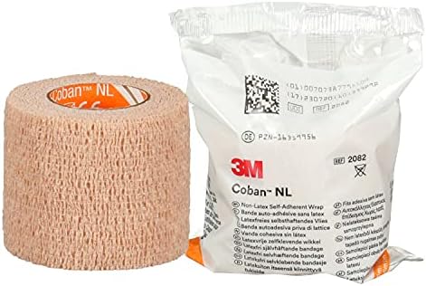 3M™ Coban™ NL Non-Latex Self-Adherent Wrap with Hand Tear, 2082, 2 in x 5 yd, 36 Rolls/Case 3M