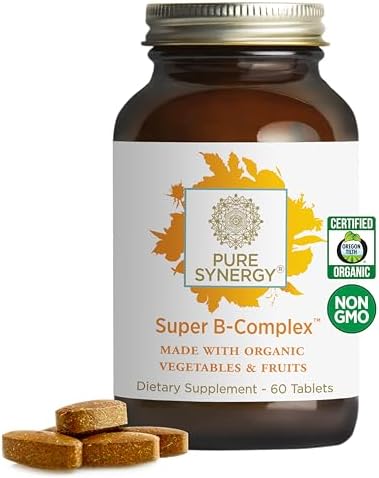 Витаминный комплекс Super B-Complex из органических ингредиентов, 60 таблеток Pure Synergy