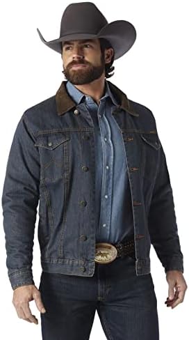 Мужская Джинсовая Куртка Wrangler Cowboy Cut Western с Подкладкой Wrangler