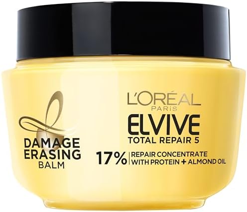 L'Oreal Paris Elvive Total Repair 5 Damage-Erasing Balm with Almond and Protein, 8.5 Ounce L'Oréal Paris