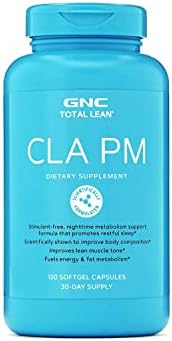 GNC Total Lean CLA PM | Nighttime Metabolism Support for Restful Sleep | 120 Softgels (Мягкие капсулы) GNC