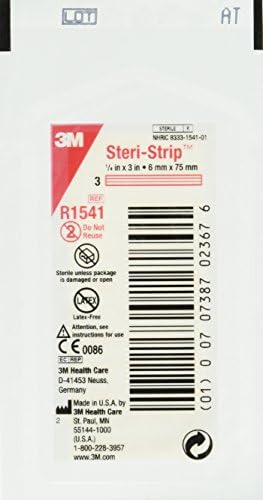 3M Steri Strip Skin Closures 1/4'' X 3'' - 20 Packages of 3 3M