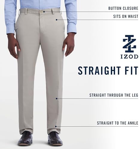 Мужские Классические брюки IZOD American Chino Straight Fit IZOD