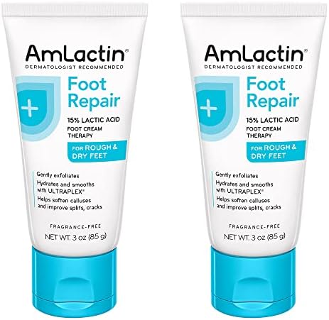 AmLactin Foot Cream Therapy, 3 Ounce (Pack of 2) Amlactin