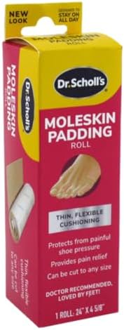 Dr. Scholls Moleskin Padding Roll (24In X 4 5/8 Pack) Dr. Scholl's