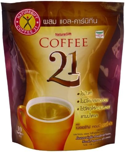 Naturegift Coffee 21 With Vitamins L-Carnitine Weight Loss Formula 10 Sachets Nature Is Gift