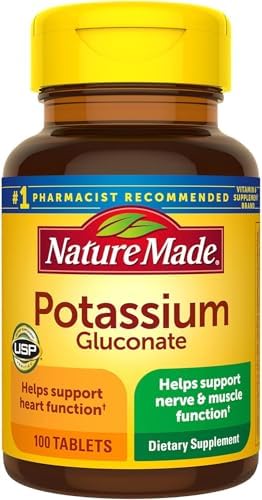 Nature Made Potassium Gluconate 550mg, 100 tablets Nature Made