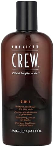 American Crew 3-in-1 Shampoo, Conditioner, Body Wash, 8.45 Ounce American Crew