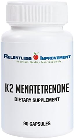 Vitamin K2 Mk4 Vegan Naturally-Derived 90 vegicapsules Relentless Improvement