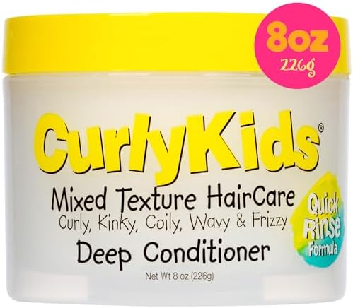 Hair Detangler Conditioner for Kids Kinky, Wavy & Curly Hair - Sulfate & Paraben Free Hair Care Formula - 8oz CurlyKids