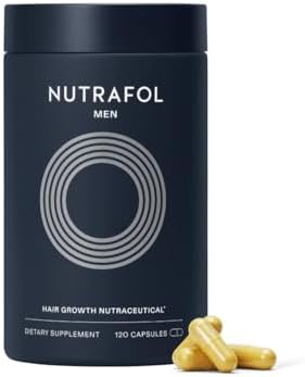 Nutrafol Men's Hair Growth Supplements, Clinically Tested for Visibly Thicker Hair and Scalp Coverage, Dermatologist Recommended - 1 Month Supply Nutrafol